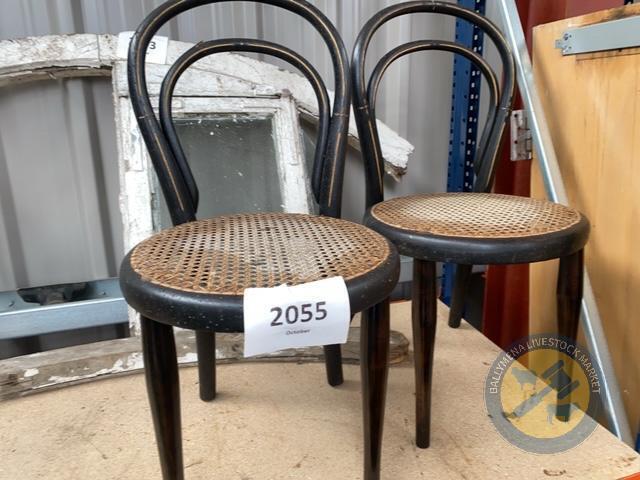 2 small antique chairs