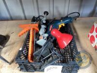 Box lot of drills etc