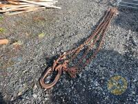 Approx 15ft heavy duty 2 legged chain - 2