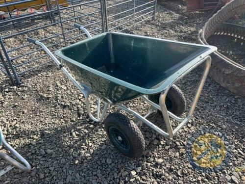 160L twin wheelbarrow