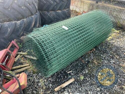 Plastic coated 6ft high chain link