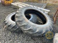 2 rear tractor tyres 16.9R38