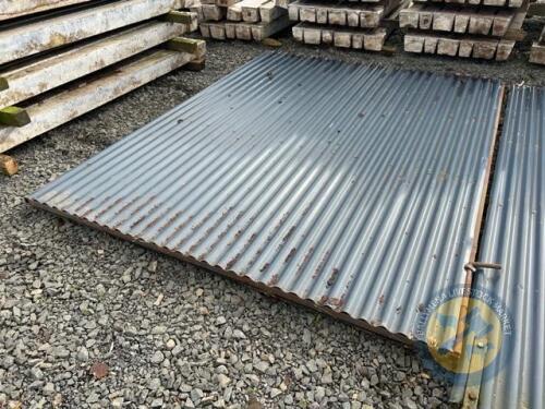 10ft x 7.5ft steel corrugated sliding door