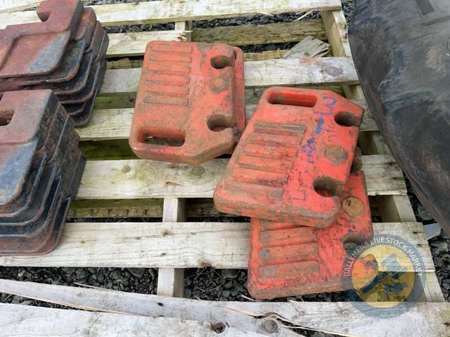 4 David Brown original tractor weights