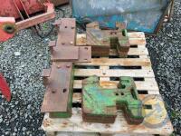 7 Original JD weights & 2x 65kg weight holders - 2