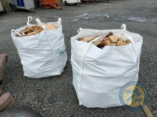 2 Bags of chopped firewood