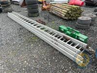 Large aluminium ladders