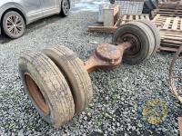 Twin wheeled lorry axle - 3