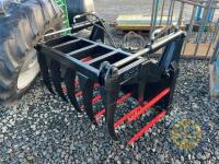 Silage grab with Quicke brackets