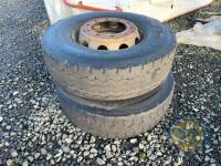 2x 10 stud lorry wheels