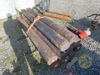 10 8ft Telegraph poles/ strainers - 4