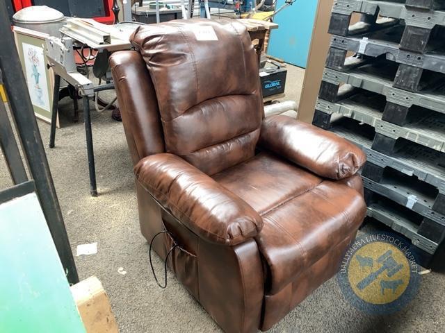 New leather reclinging seat