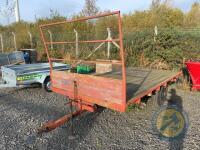 13ft flat hay trailer