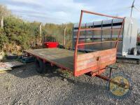 13ft flat hay trailer - 3