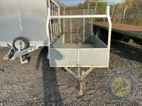 Twin axle car trailer with ramp door - 2