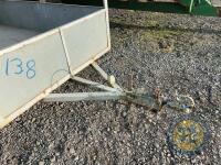 Twin axle car trailer with ramp door - 4