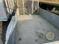 Twin axle car trailer with ramp door - 5