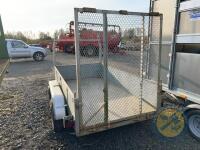 Twin axle car trailer with ramp door - 6