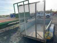 Twin axle car trailer with ramp door - 7