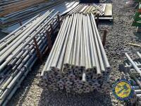 38x 10ft galvanised poles, 21x 6ft galvanised poles, 51x long bars, 47x short bars, 16x middle bars, 16x adjustable feet, 7x stays - 5