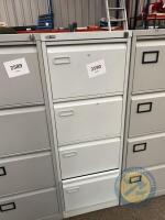 4 drawer filing cabinet with key