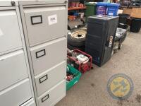 4 drawer filing cabinet with key