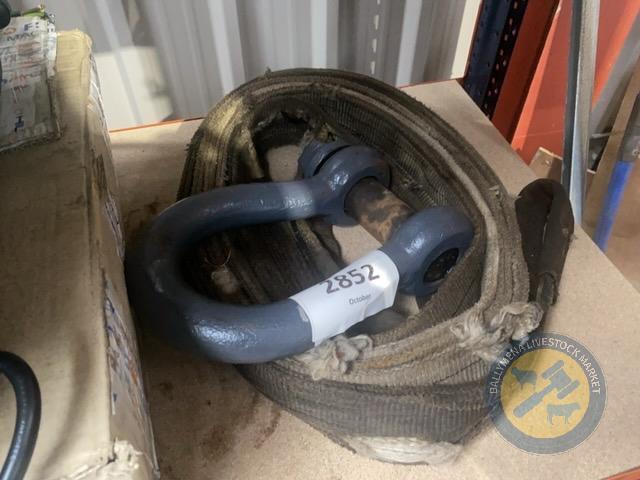 10tn shackle and heavy duty sling