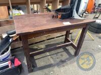 Heavy wood work bench - 2