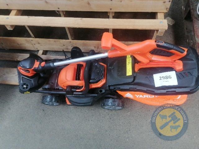 Yard force lawnmower & strimmer