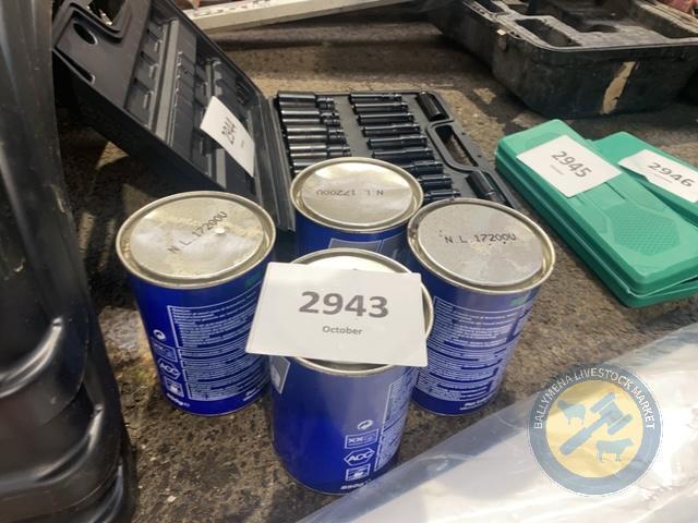 4x tins of grease