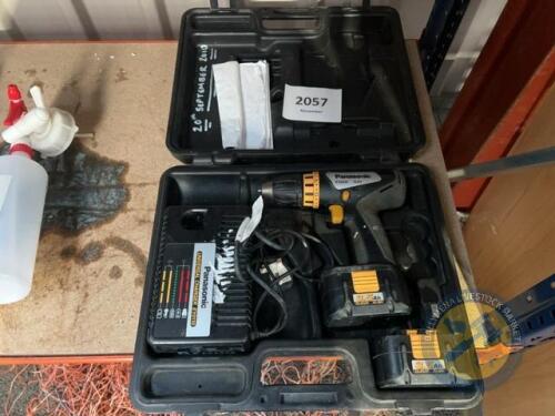 Panasonic drill with batteries & charger