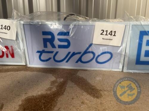 New led rs turbo sign