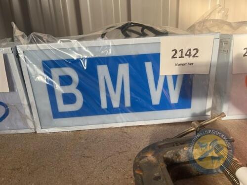 New led bmw sign