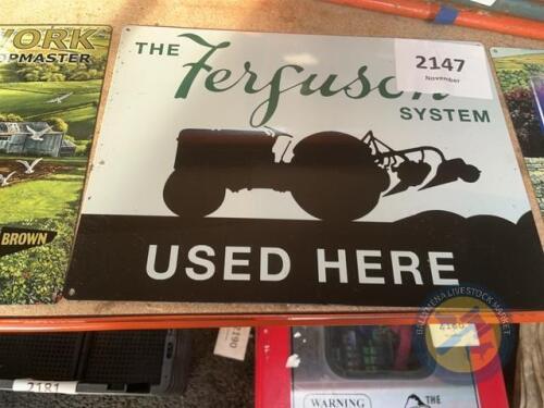 Ferguson tin sign large