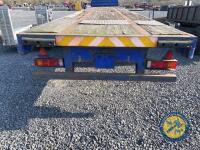 45ft lorry flat bed tri axle trailer - 9