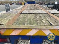 45ft lorry flat bed tri axle trailer - 11