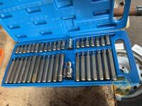 40 piece spline, hex and allen key set