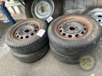 4x 185/60/14 tyres on ford rims