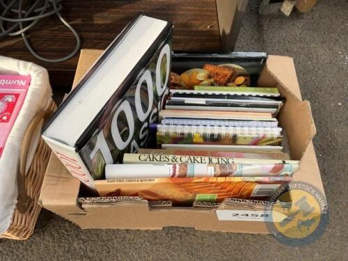 Box lot cookery books