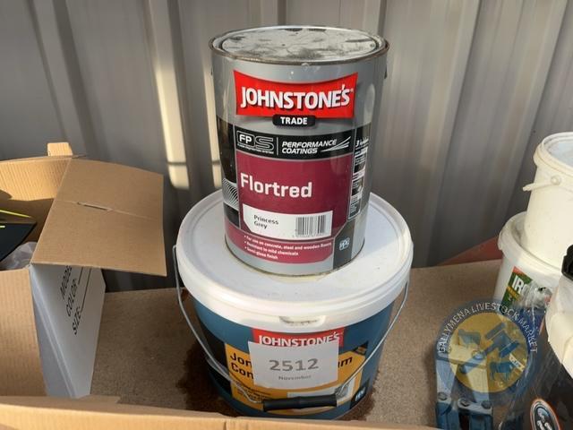 Johnston paint 1 white and grey