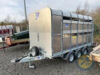 Ifor Willaims Livestock trailer c/w dividing gate and spare wheel - 3