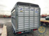 Ifor Willaims Livestock trailer c/w dividing gate and spare wheel - 6