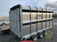 Ifor Willaims Livestock trailer c/w dividing gate and spare wheel - 7