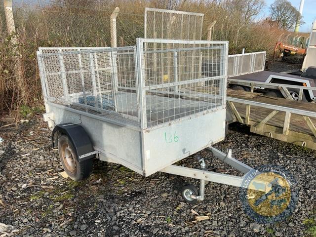 Galvanised 7x4 Mesh Trailer Single axle