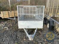 Galvanised 7x4 Mesh Trailer Single axle - 2