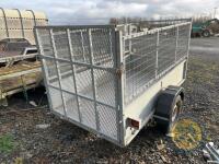 Galvanised 7x4 Mesh Trailer Single axle - 4