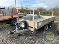 12x6 Hudson flat bed trailer tandem axel - 3