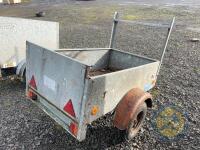 Broniss 5x3 galvanised car trailer with ladder rack - 4