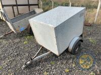 Broniss 4x3 box/dog trailer galvanised - 2