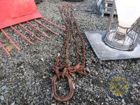 Approx 13ft heavy duty brothers chain - 3